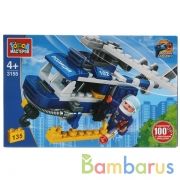 Конструктор ПОЛИЦЕЙСКИЙ ВЕРТОЛЕТ, 135 дет.+ Город мастеров в кор.2*18шт | фото №0