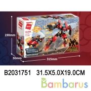 Конструктор пласт. робот, 296дет. в кор. в кор.32шт | фото №0