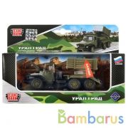 МАШИНА "ТЕХНОПАРК" МЕТАЛЛ. ИНЕРЦ. УРАЛ "ГРАД" ВОЕННЫЙ, ОТКРЫВ. ДВЕРИ В РУСС. КОР. в кор.2*24шт | фото №0