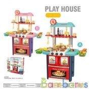 Набор игровой кухня на бат. свет+звук, с аксесс. в кор. в кор.6шт | фото №0