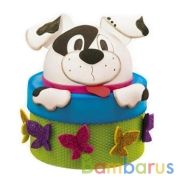 НАБОР ДЛЯ ТВОРЧЕСТВА ШКАТУЛКА "СОБАЧКА"  в кор.12шт | фото №0