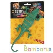 Игрушка пластизоль тянучка Играем вместе Ящерицы, в ассорт. на карт. (русс. уп.) в кор.2*72шт | фото №0