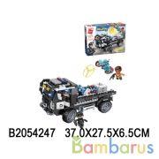 Конструктор пласт. грузовик, с фигурками и аксесс., 352дет. в кор. в кор.12шт | фото №0