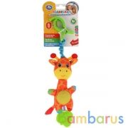 Текстильная игрушка погремушка жирафик на блистере Умка в кор.300шт | фото №0