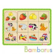 ПАЗЛ-АССОЦИАЦИИ "ЛОГИКА", 
9 КАРТОЧЕК
 240*180*7 ММ в кор.30шт | фото №0