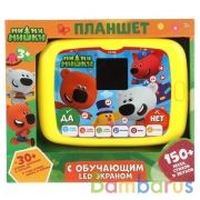 Планшет с обучающим led-экраном Ми-ми-мишки 150 песен, стихов, загадок.кор.бат. Умка в кор.48шт | фото №0