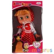 КУКЛА "Карапуз" Маша и Медведь. Маша 25см, озвуч., руссифиц. в платье в горох в русс.кор. в кор.18шт | фото №0