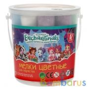Мелки цветные асфальтовые для творчества, ЭНЧЕНТИМАЛС 12 шт (6 цв), в ведре MultiArt в кор.24шт | фото №0