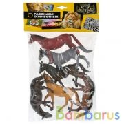 НАБОР ИЗ 6-И ЛОШАДЕЙ "ИГРАЕМ ВМЕСТЕ" В АССОРТ. 15СМ В ПАК. С РУСС. ХЕДЕРОМ в кор.4*12наб | фото №0