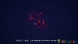 FD4013 RED CROSSETTE W/CHRYS PISTIL | фото №0