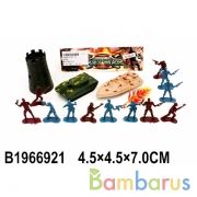 Набор солдатиков с техникой и аксесс. в пак. в кор.4*108шт | фото №0