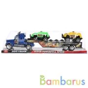 Трейлер инерц. с 2-мя машинками в пласт. в кор.2*30шт | фото №0