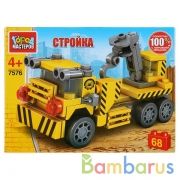 Конструктор "Город мастеров" автокран, 68дет. в русс. кор. в кор.2*40шт | фото №0