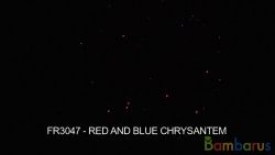 fr3047 ( Шар 3") RED & BLUE CHRYS. 3" | фото №0