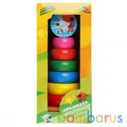 Игрушка деревянная Ми-ми-мишки пирамидка в кор. Буратино в кор.180шт | фото №0