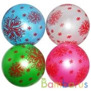 Мяч Узоры 22см, цвет в ассорт. в пак. в кор.500шт | фото №0