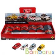 Машина металл Гараж спецтехника 7,5см в ассорт. в дисплее (русс. уп.) Технопарк уп-12шт в кор.2*8уп | фото №0