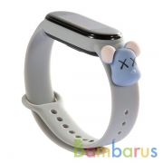 Сменный браслет Xiaomi Mi Band 5/6 Cartoon (KAWS Gray) | фото №0