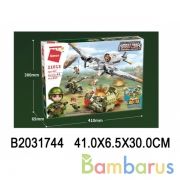 Конструктор пласт. военная техника, с фигурками и аксесс. 557дет. в кор. в кор.12шт | фото №0