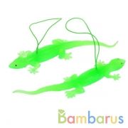 Игрушка пластизоль ящерица 12см, цвет в ассорт. в пак. уп-50шт в кор.30уп | фото №0