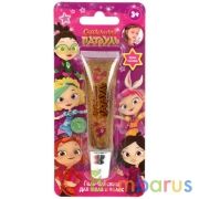 Косметика для девочек "СКАЗОЧНЫЙ ПАТРУЛЬ" гель-блестки д/тела и волос,золото. МИЛАЯ ЛЕДИ в кор4*24шт | фото №0