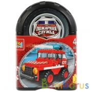 Конструктор "Город мастеров" пожарная машина, 39дет. в банке (русс. уп.) в кор.72шт | фото №0