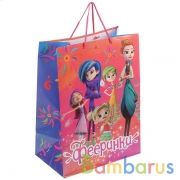 Пакет подарочный глянцевый Фееринки 33х46х20см в пак. "Играем вместе" уп-12шт в кор.6уп | фото №0