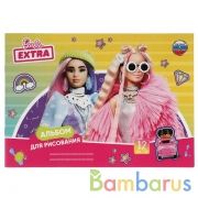 Альбом д/рис БАРБИ 12л, скр, диз 2, барби экстра Умка в кор.30шт | фото №0