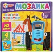 Синий трактор. Мозаика пластиковая. 80 фишек. 4 цвета. Поле 195х155мм. в кор Умные игры в кор.18шт | фото №0