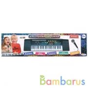 Пианино "Электронный синтезатор" 44 клавиши, микрофон на бат. со светом, Играем вместе в кор.2*18шт | фото №0