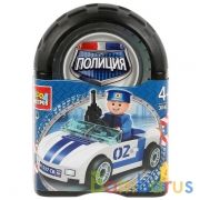 Конструктор "Город мастеров" полицейская машина, 47дет. в банке (русс. уп.) в кор.72шт | фото №0