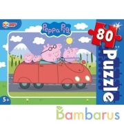 Свинка Пеппа. Пазлы классические в коробке. Пазл 80 деталей. Умные игры в уп.16шт в кор.8уп | фото №0