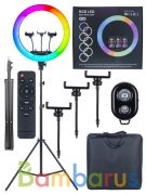 Кольцевая лампа цветная Raygood LED Soft Ring Light MJ-18 RGB 45 см. | фото №0