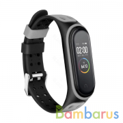 Сменный браслет Xiaomi Mi Band 5 Sport (Black Gray) | фото №0