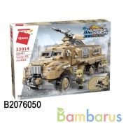 Конструктор пласт. военная машина, с фигурками и аксесс., 603дет. в кор. в кор.12шт | фото №0