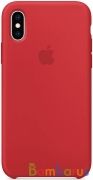 Чехол для Apple iPhone XS Silicon Case Protect (Красный) | фото №0