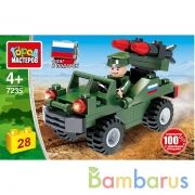 Конструктор ДЖИП с ракетами, 82 дет. Город мастеров в кор.80шт | фото №0