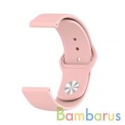 Сменный браслет 22мм (Amazfit GTR 47mm & Haylou LS05) однотонный (Розовый) | фото №0