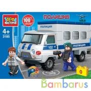 UAZ конструктор УАЗ 452: побег заключенного, 51 дет. Город мастеров в кор.80шт | фото №0