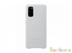 Чехол Samsung Leather Cover Galaxy S20 (Серебряный) | фото №0