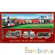 Железная дорога на бат. свет+звук, с аксесс. в кор. в кор.2*12шт | фото №0