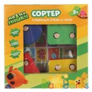 Игрушка деревянная Ми-ми-мишки сортер 13*13 см Буратино в кор.90шт | фото №0