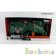 Оружие звуковое автомат свет+звук, пистолет, аксесс. в кор. в кор.2*18шт | фото №0