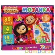 Сказочный патруль. Мозаика пластиковая. 80 фишек. 4 цвета. Поле 195х155мм Умные игры в кор.18шт | фото №0