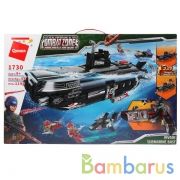 Конструктор пласт. подводная лодка, с фигурками, 1196дет. в кор. в кор.5шт | фото №0