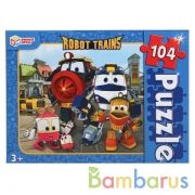 Робот трейнс. Пазлы классические в коробке. Пазл 104 детали. Умные игры в кор.24шт | фото №0