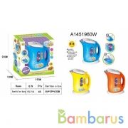 Чайник на бат. со светом,  цвет в ассорт. в кор. в кор.2*24шт | фото №0