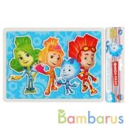 МАКСИ-ПАЗЛ "УМНЫЕ ИГРЫ" ФИКСИКИ. МЯГКИЙ (ЕВА) 12 ДЕТАЛЕЙ. В ПАК. в кор.100шт | фото №0