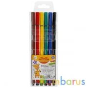 Фломастеры Оранжевая корова 6цв, трёхгран. в пак. Умка в кор.4*24шт | фото №0