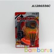 Набор ПОЛИЦИЯ пистолет+присоски+аксесс. на карт. в кор.2*180шт | фото №0